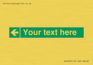 Custom Arrow Left Sign